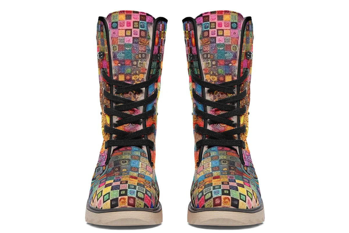 Blotter Patch Fuzz Moon Boots