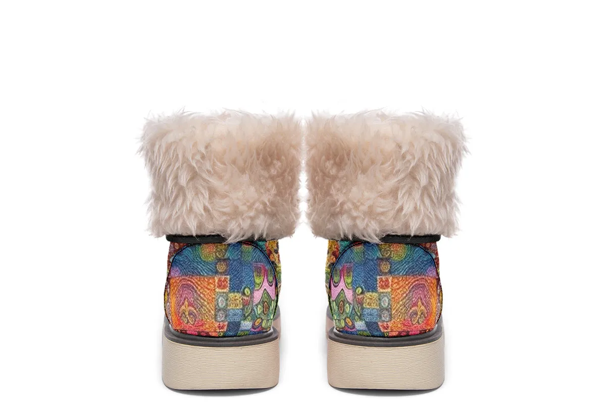 Blotter Patch Fuzz Moon Boots