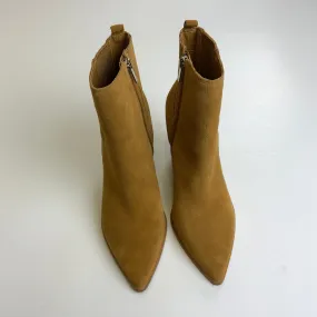Boots Ankle Heels By Marc Fisher In Camel, Size: 9