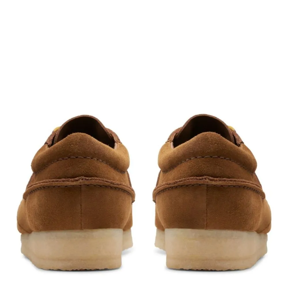 Clarks Men's Wallabee Boat in Cola Suede