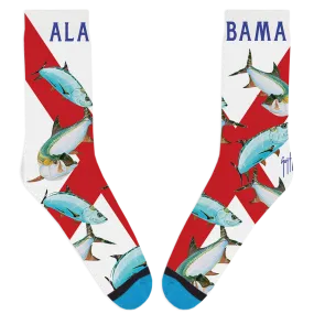 Guy Harvey Alabama Tarpon Socks