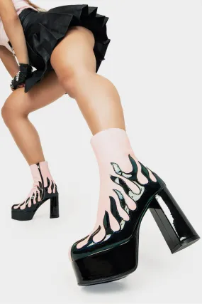 High Voltage Platform Ankle Boots