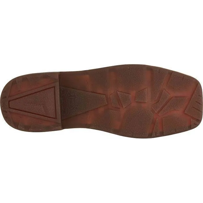 Justin Men's Resistor 11" Nano Comp Toe Western Work Boot -Brown- CR4012