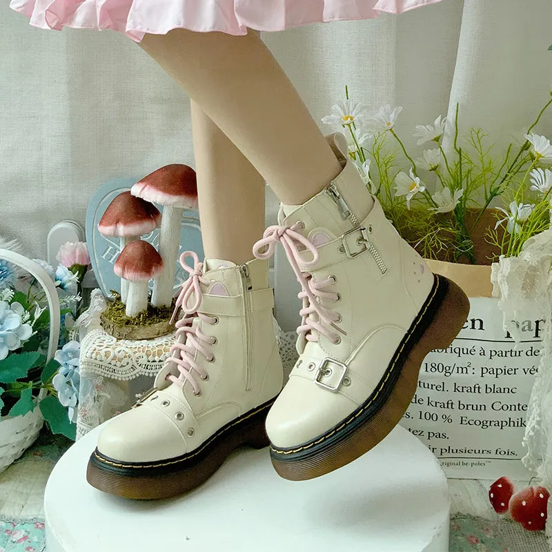 lolita black Martin boots  KF82547