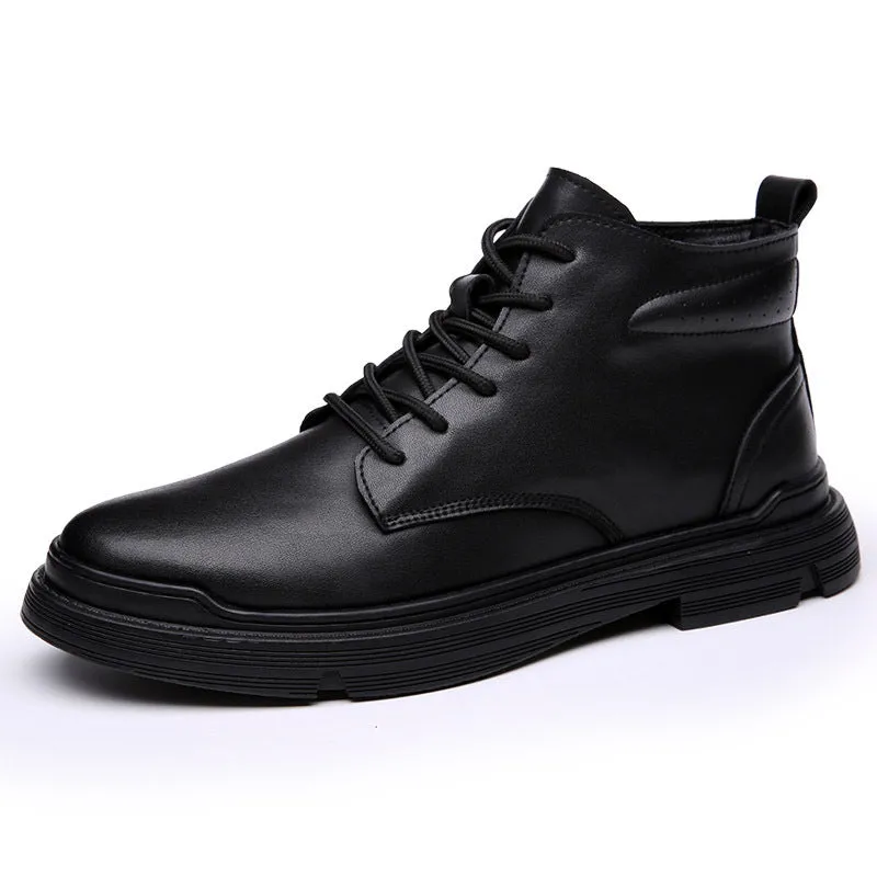 Neu Martin Stiefel High-Top British Wind Tools Stiefel Leder casual plus Samt warme Stiefel Retro Schuhe