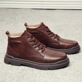 Neu Martin Stiefel High-Top British Wind Tools Stiefel Leder casual plus Samt warme Stiefel Retro Schuhe