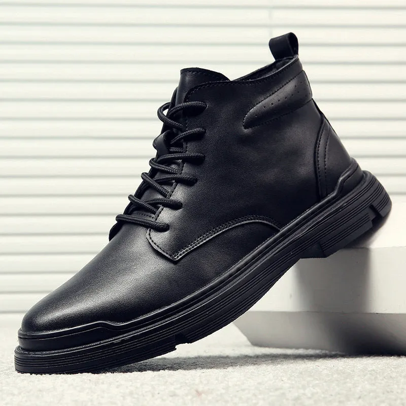 Neu Martin Stiefel High-Top British Wind Tools Stiefel Leder casual plus Samt warme Stiefel Retro Schuhe