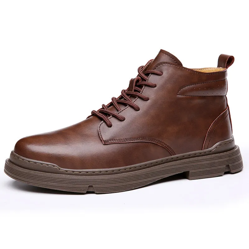 Neu Martin Stiefel High-Top British Wind Tools Stiefel Leder casual plus Samt warme Stiefel Retro Schuhe