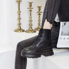 Small Feet Back Zipper Martin Boots DS162